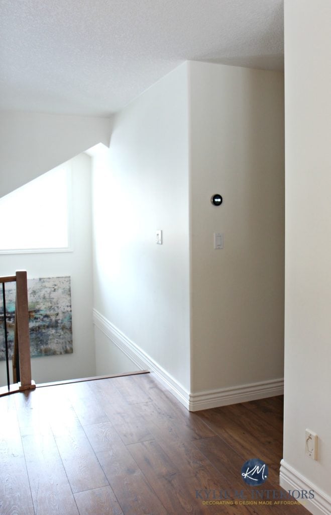 How to paint rounded or bullnose corners with 2 colours. Tips and ideas by Kylie M Interiors
