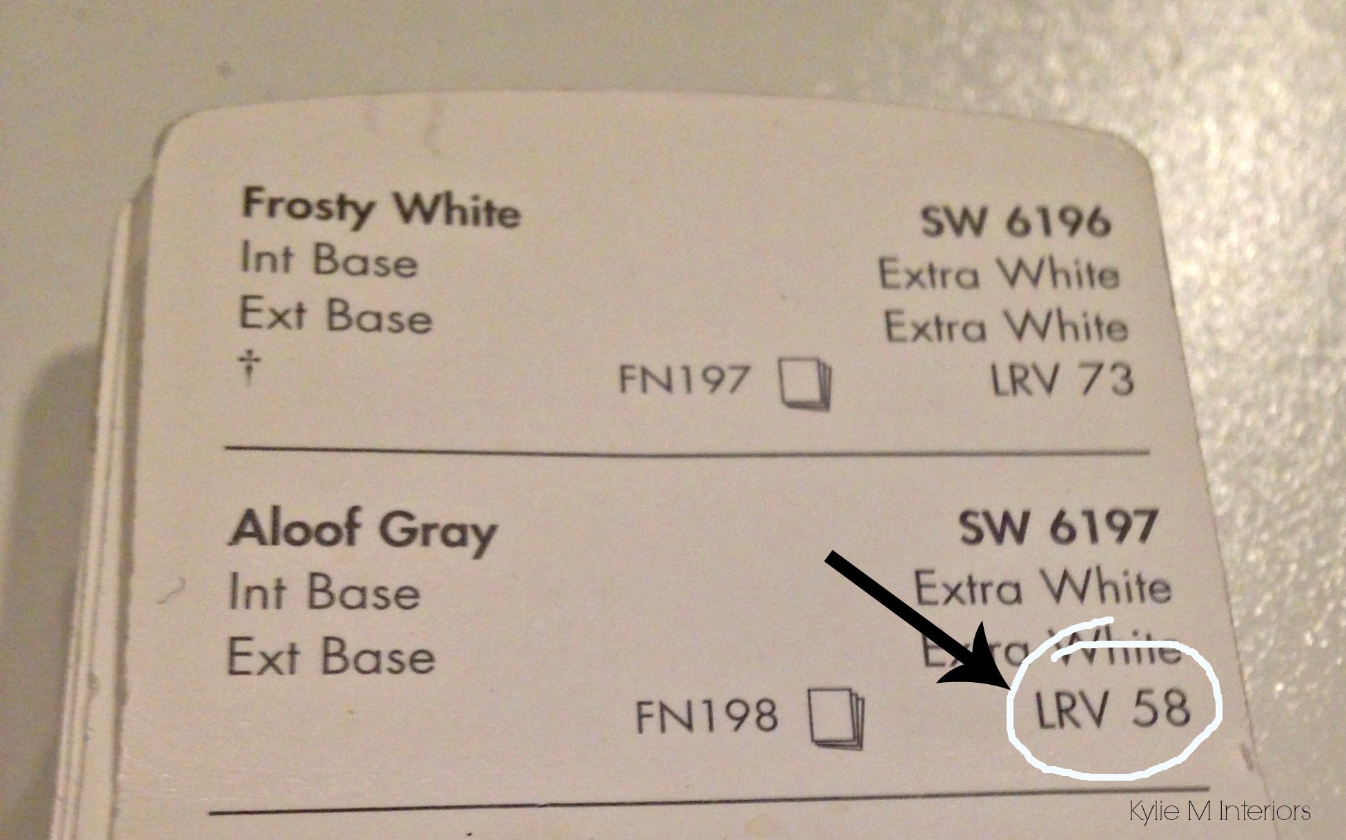 LRV, how to pick paint colours. What is LRV and how to use it in a room