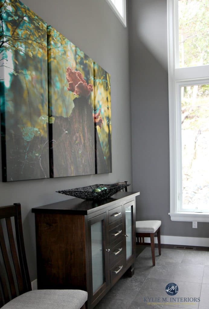 Sherwin Williams Dovetail, a warm gray paint colour. Photography by Jessie Robertson. Kylie M INteriors color consultant and e-decor specialist