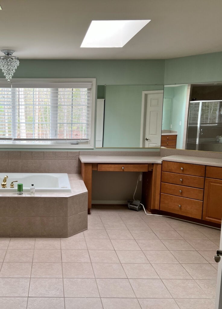 bathroom before