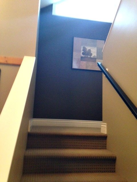 Stairs before remodel and update