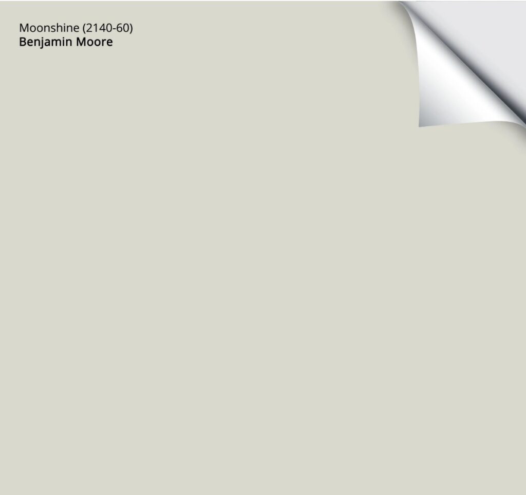 Benjamin Moore Moonshine samplize peel and stick sample