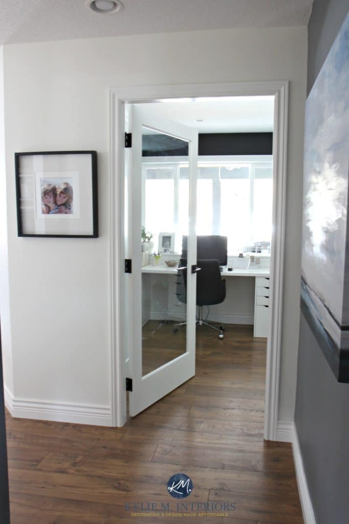 French door to home office. Sherwin Williams Creamy