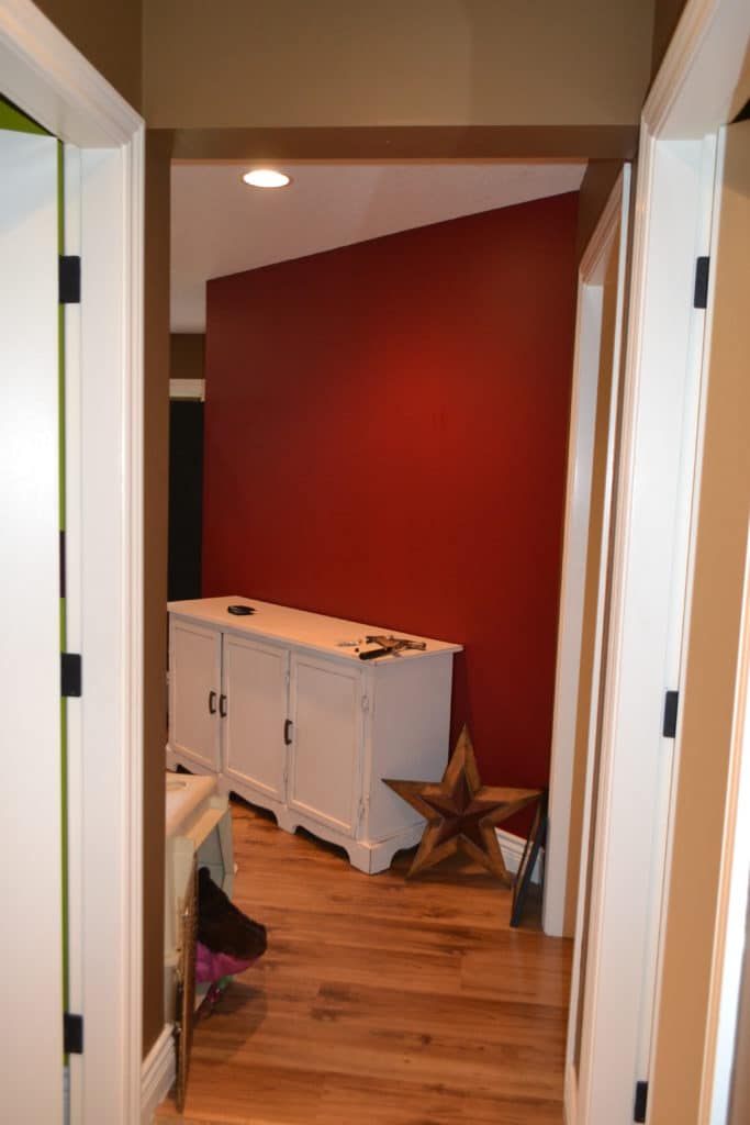 Hallway before remodel