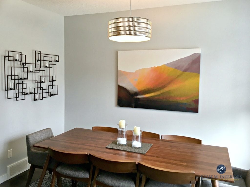 Sherwin Williams Big Chill in a north or south facing room. Kylie M Interiors E-decor and E-design
