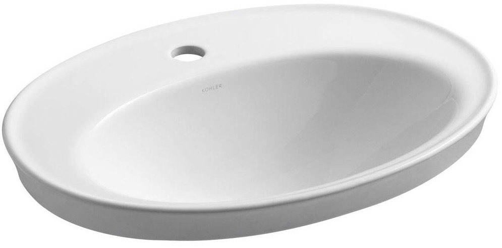 Budget friendly bathroom update ideas. Kohler serif sink