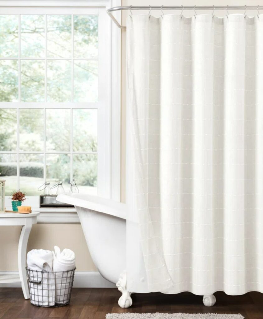 shower curtain for pink bathroom