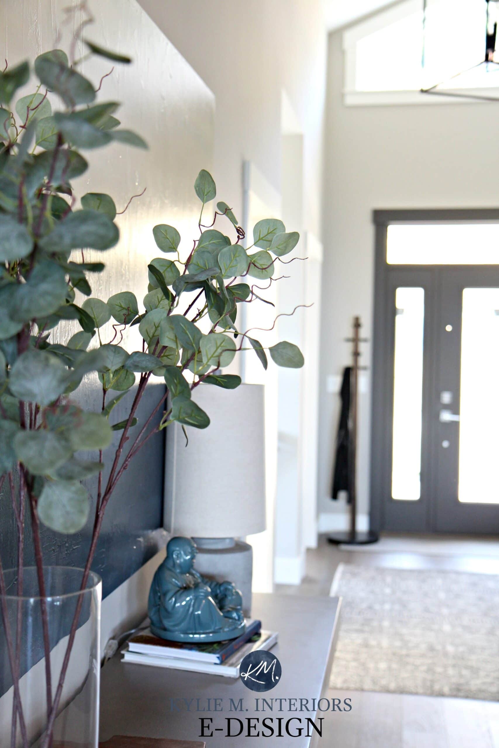 Kylie M INteriors Edesign, home decor in entryway