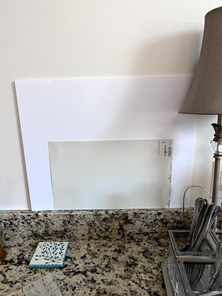 Sample paint colors the right way, samplize peel and stick paint samples, granite countertop