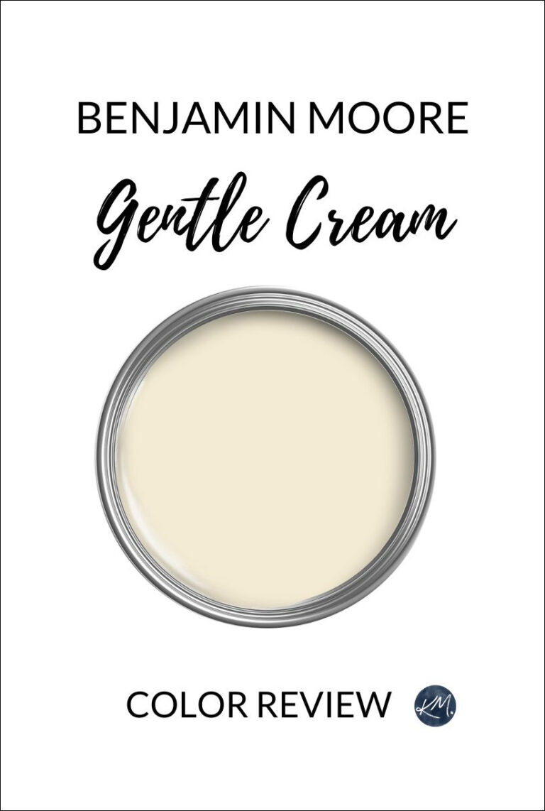 paint color review of benjamin moore gentle cream, kylie m interiors edesign