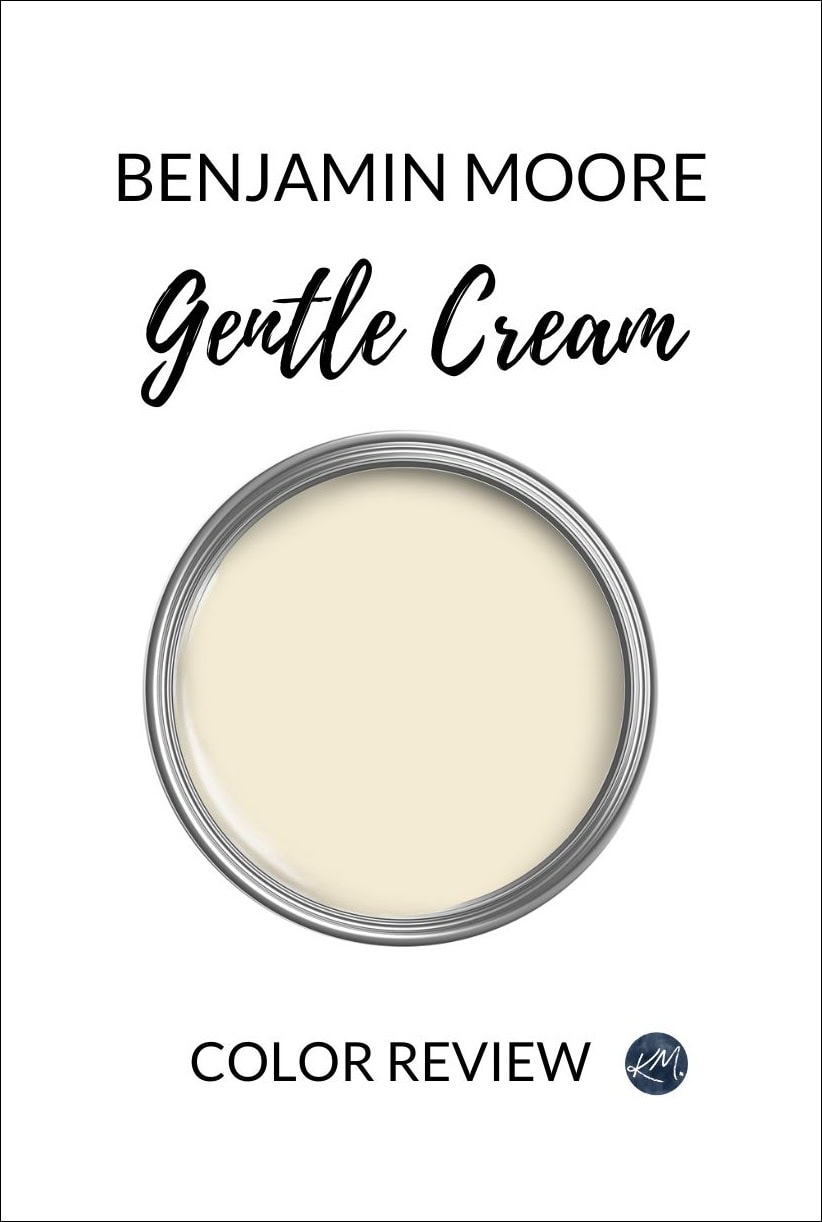 paint color review of benjamin moore gentle cream, kylie m interiors edesign