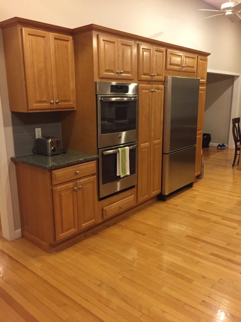Maple or oak cabinets before being painted. Kylie M (2)