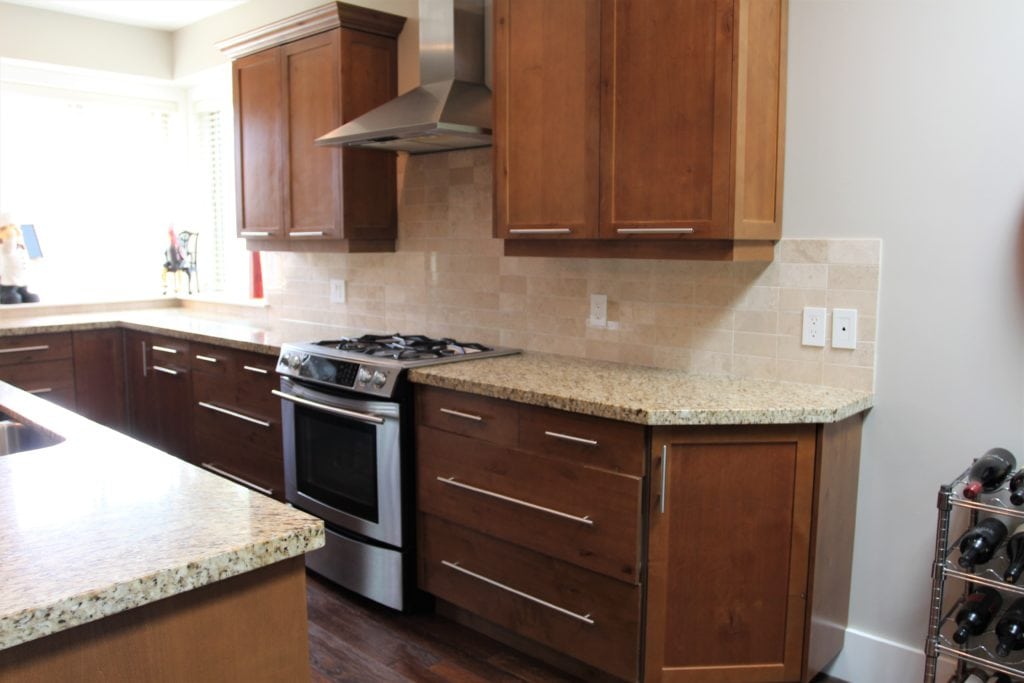 Wood kitchen before