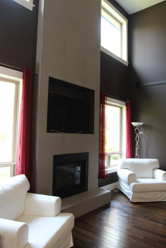 BEFORE REMODEL, Open layout living room 