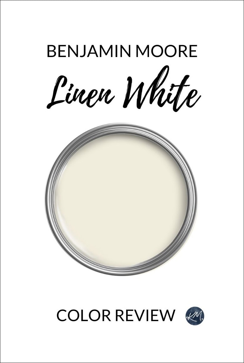 benjamin moore linen white best off white cream paint color, review by kylie m