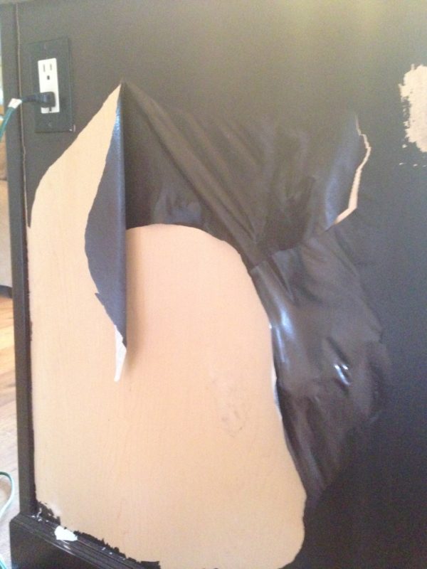 cabinets that were not prepped well by a painter