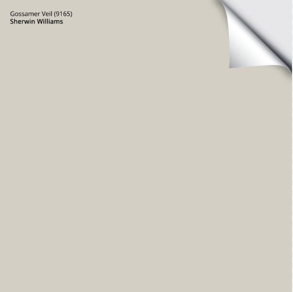 Sherwin Williams Gossamer VEil, Samplize peel and stick paint sample, best warm gray
