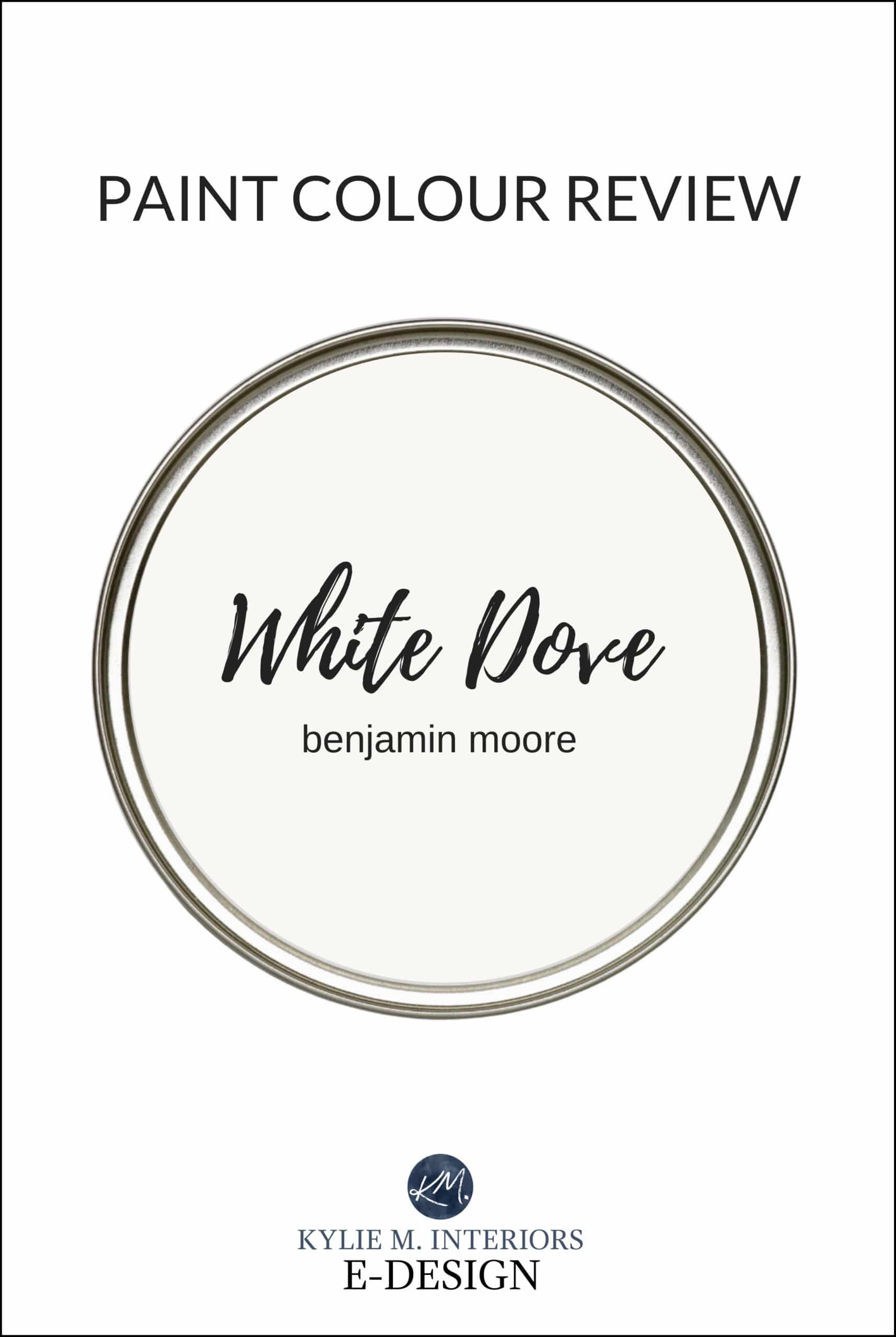 Paint Colour Review, best warm white paint color Benjamin Moore White Dove. Kylie M Interiors Edesign, online paint colour advice blog