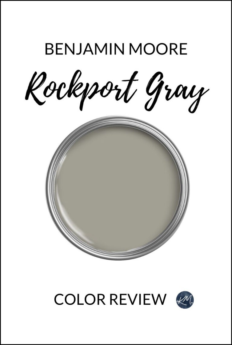 personal paint color review of benjamin moore rockport gray, best greige taupe paint color, KYlie M Interiors edesign