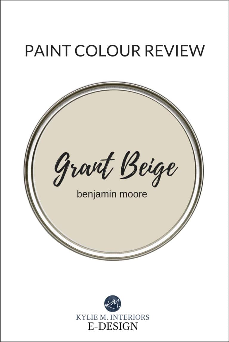 Paint colour review, best beige paint colour, Benjamin Moore Grant Beige, tan color. Kylie M Interiors Edesign, online paint colour expert and diy decorating blogger