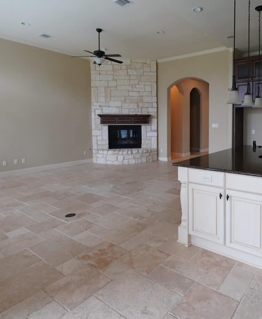 Paint colours to go with travertine tile, tuscan style from 2000s