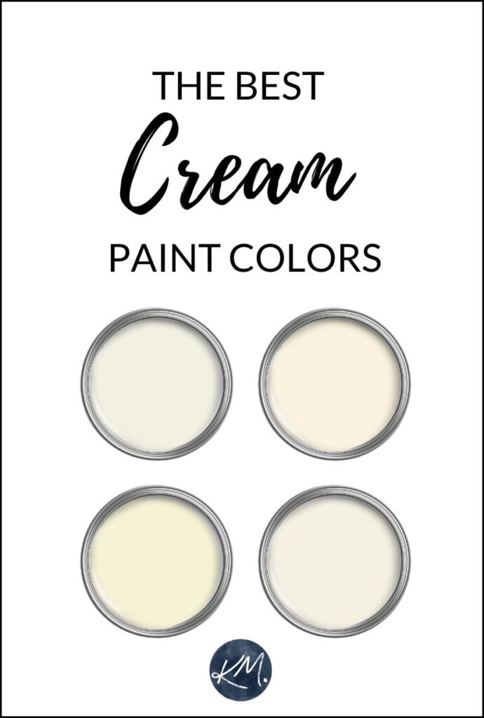The best cream paint colors, BEnjamin Moore and Sherwin Williams, Kylie M Interiors edesign personal reviews