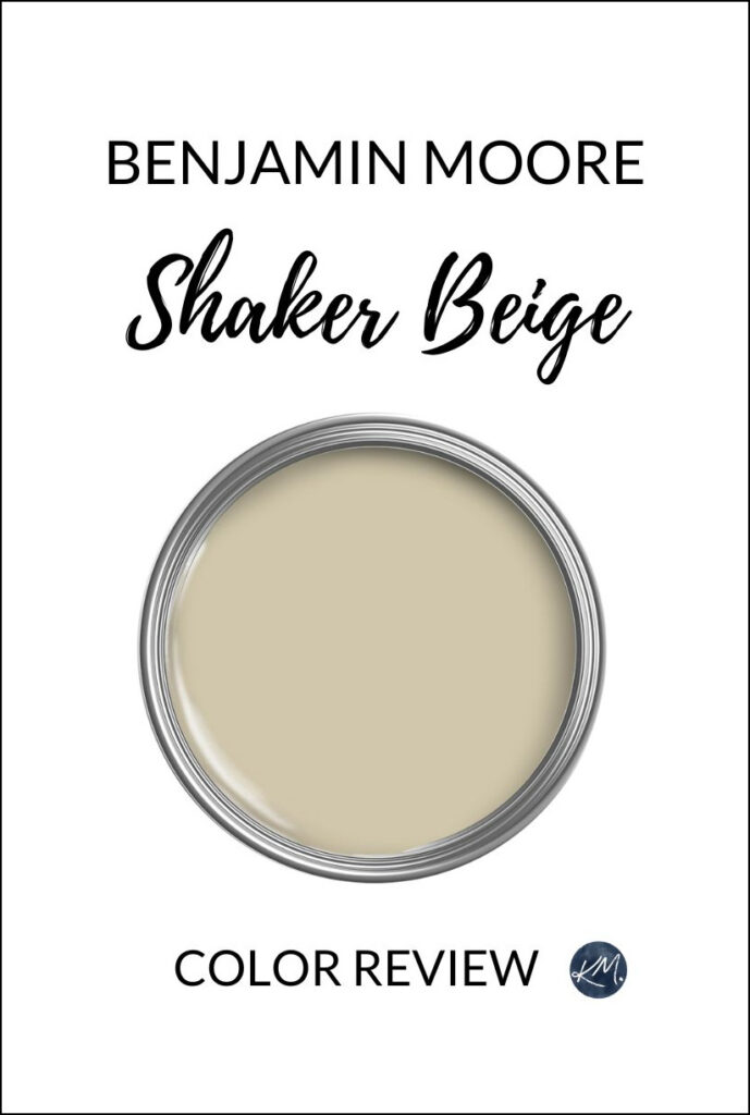 Benjamin moore Shaker Beige popular warm neutral paint color review by Kylie M Interiors