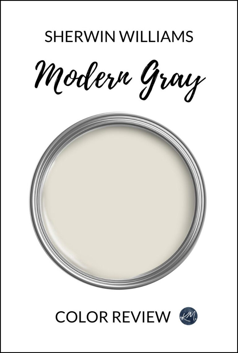 Paint color review of warm neutral greige taupe paint color, Sherwin Williams Modern Gray