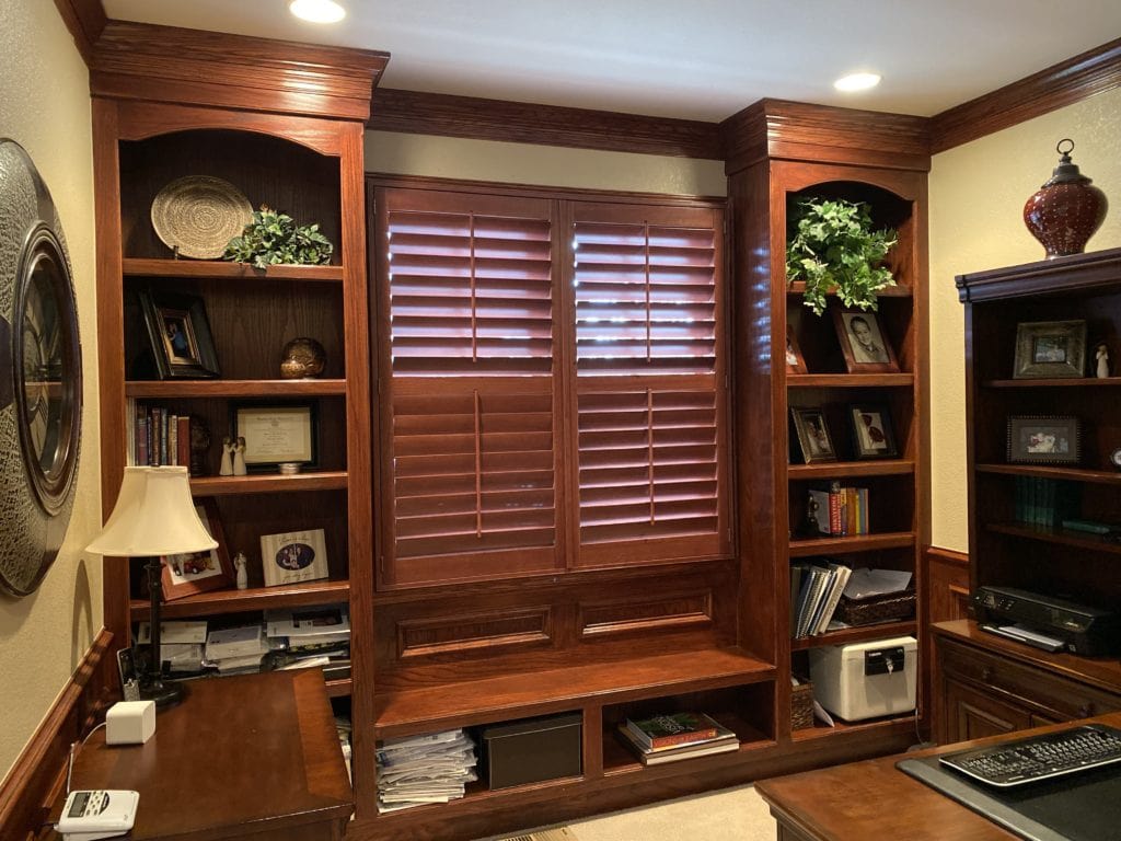 HOme office red cherry wood before edesign (3)