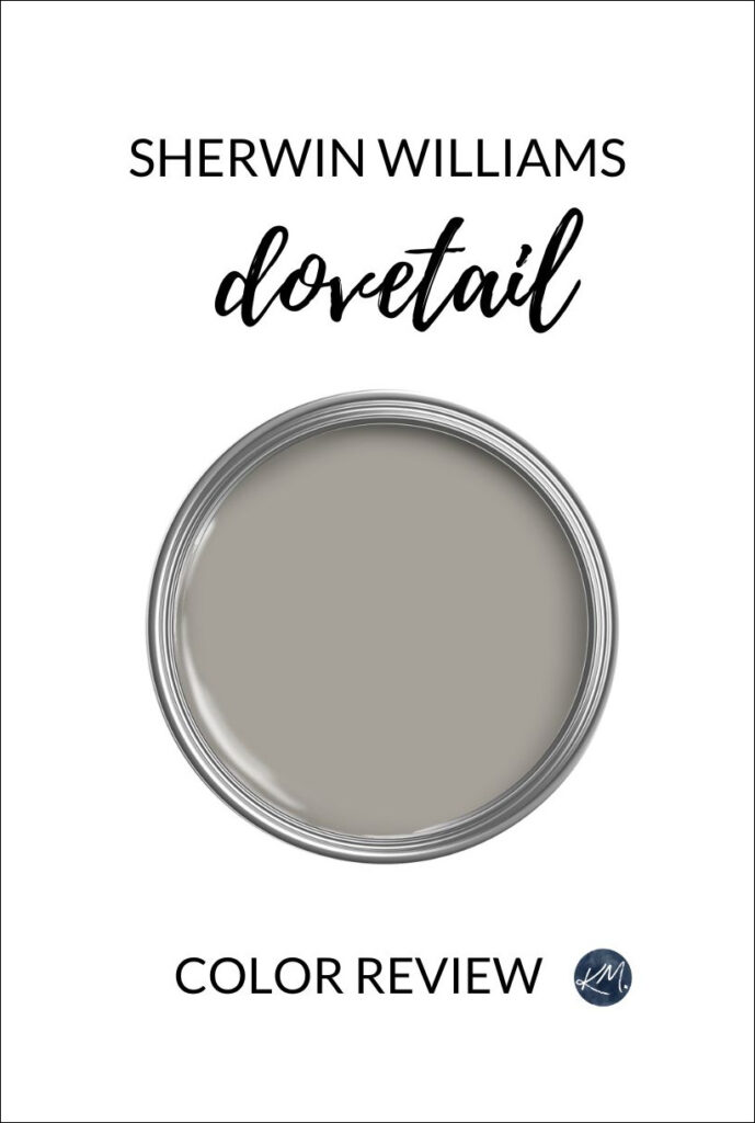 paint color review of sherwin williams dovetail, dark warm gray shade by kylie m interiors edesign