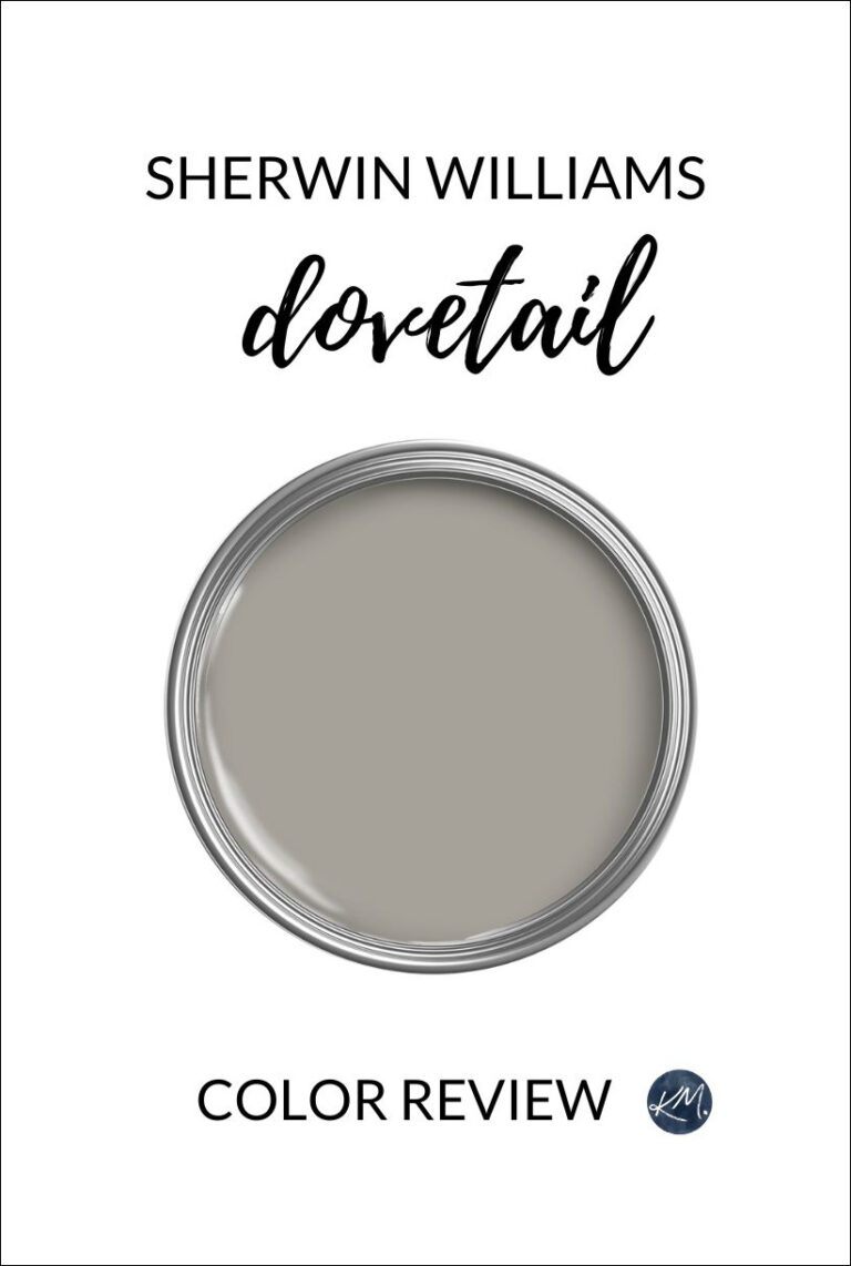 paint color review of sherwin williams dovetail, dark warm gray shade by kylie m interiors edesign