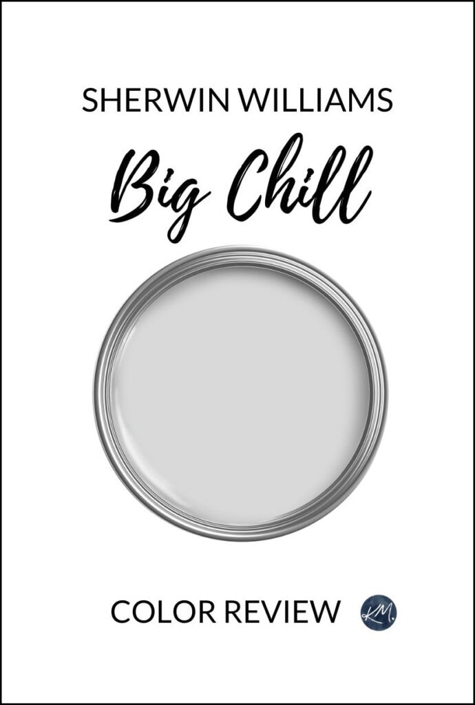 Sherwin Williams Big Chill light gray paint color for walls, color review with kylie m