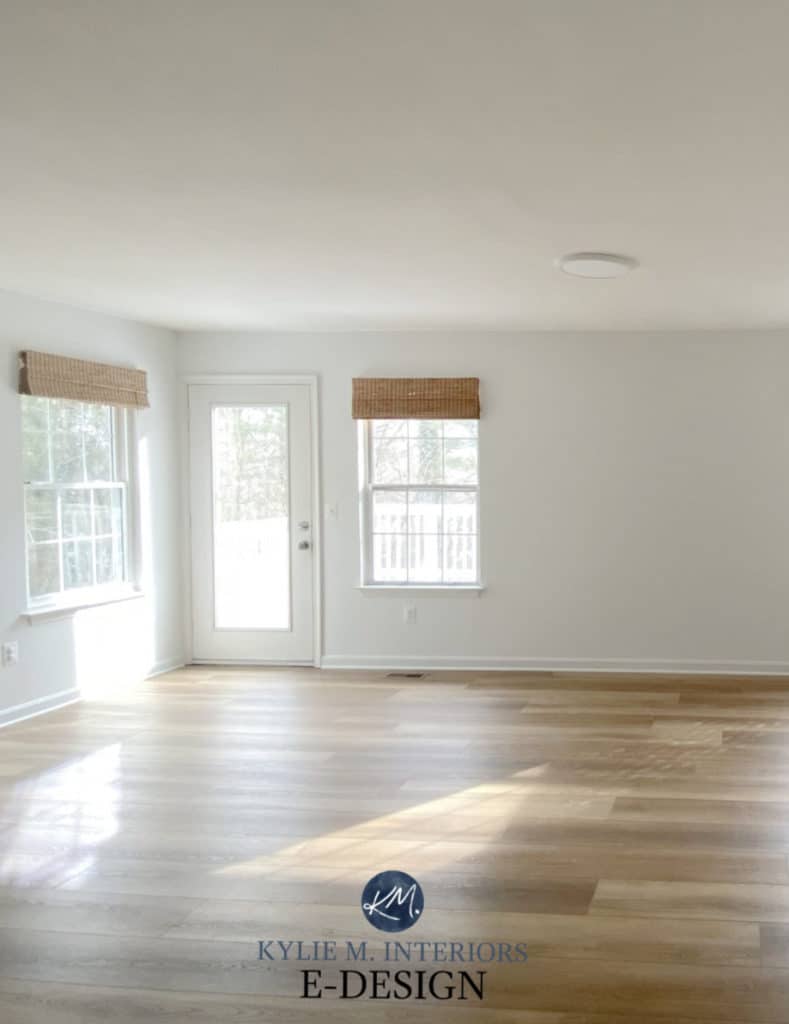 Sherwin Williams Pure White, versatile white paint color. Kylie M Interiors Edesign. Multiple exposures. Diy decorating and design blogger.