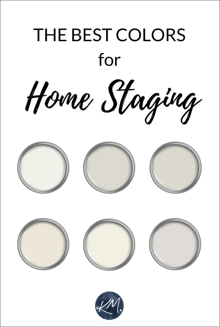 the best light paint colors, best for home staging and selling your house by Kylie M Interiors, Benjamin Moore and Sherwin Williams
