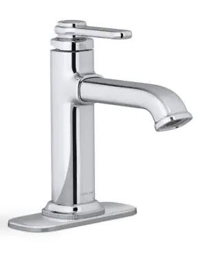 single handle vanity faucet for bathroom. Update ideas affordable by Kylie M Interiors Edesign