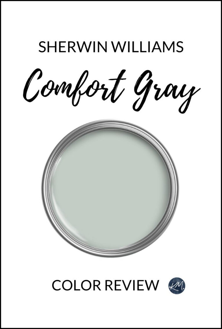 Sherwin Williams Comfort Gray paint color review, best green-gray-blue blend
