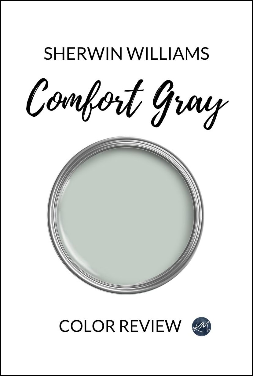 Sherwin Williams Comfort Gray paint color review, best green-gray-blue blend