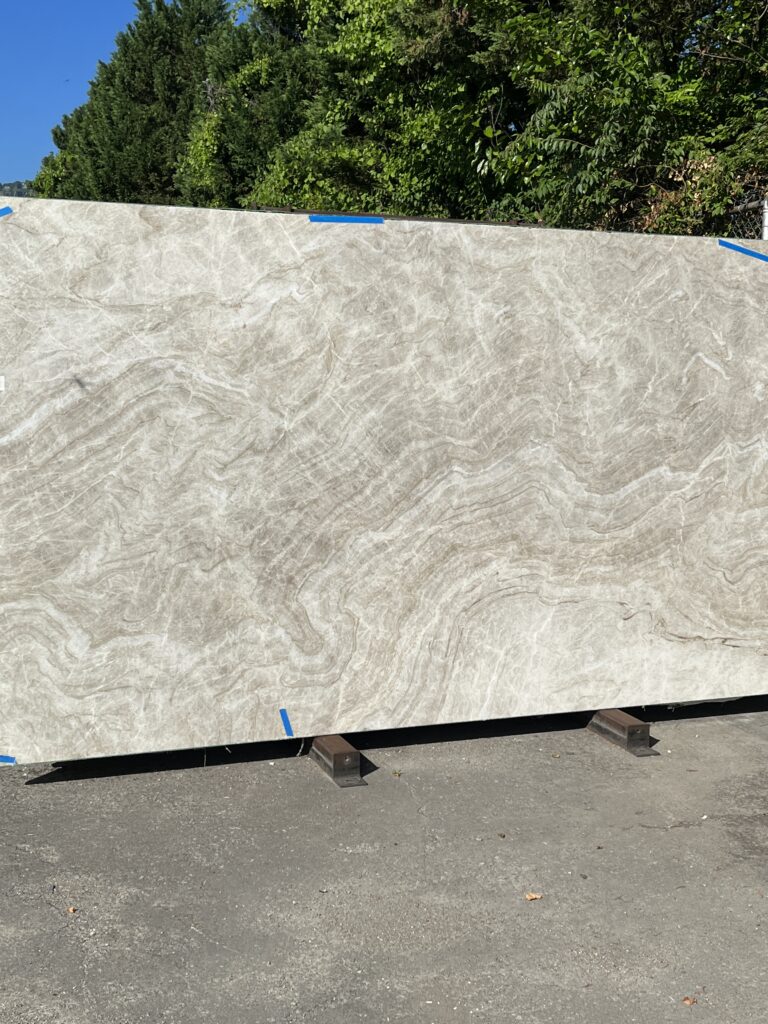 Taj Mahal quartzite countertop slab sample