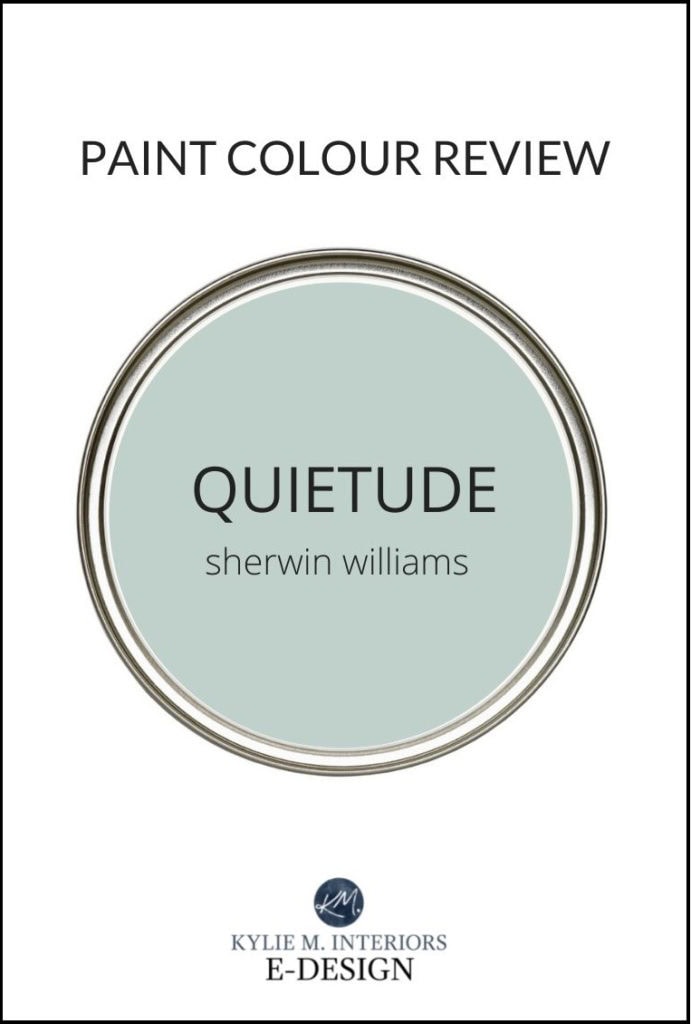 Best blue green paint colour, Sherwin Williams paint color review. Kylie M Interiors Edesign for walls, cabinets and more