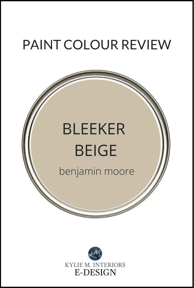 Paint Colour review of Benjamin Moore Bleeker Beige, popular tan or warm neutral paint color for walls. Kylie M Interiors Edesign advice