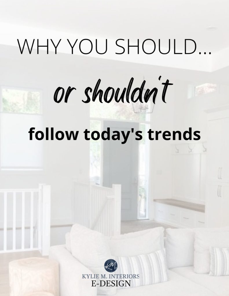 The best ways to follow trends while keeping a timeles home. In-style ideas for a modern home. Kylie M Interiors