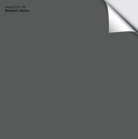 Benjamin Moore Gray 2121-10, best dark gray paint colour for exteriors, doors, SAMPLIZE