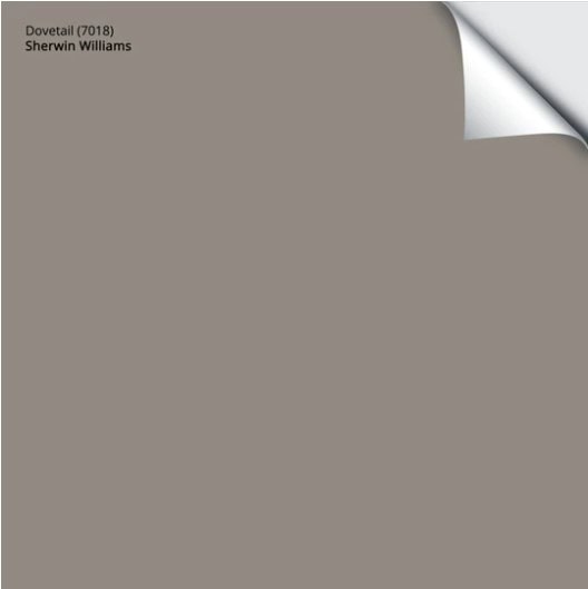 Sherwin Williams Dovetail, SAMPLIZE peel and stick