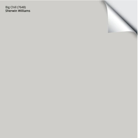 sherwin williams big chill samplize paint sample. Kylie M Interiors Edesign best gray paint colours.