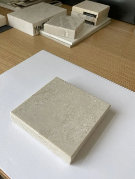 warm beige off-white quartz countertop by Cambria, Taj Royale. (1)