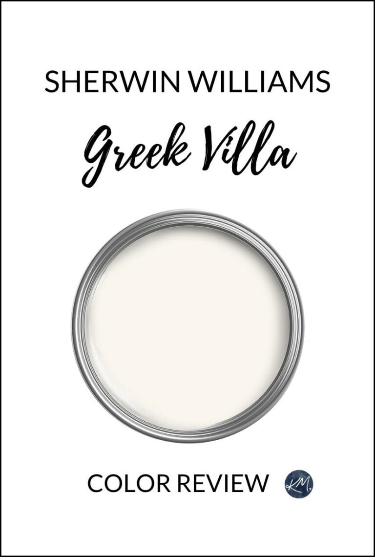 Sherwin Williams Greek Villa warm white paint color review with Kylie M Interiors