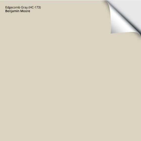 Benjamin Moore Edgecomb Gray. Samplize peel and stick