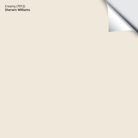 Sherwin Williams Creamy, Samplize peel and stick