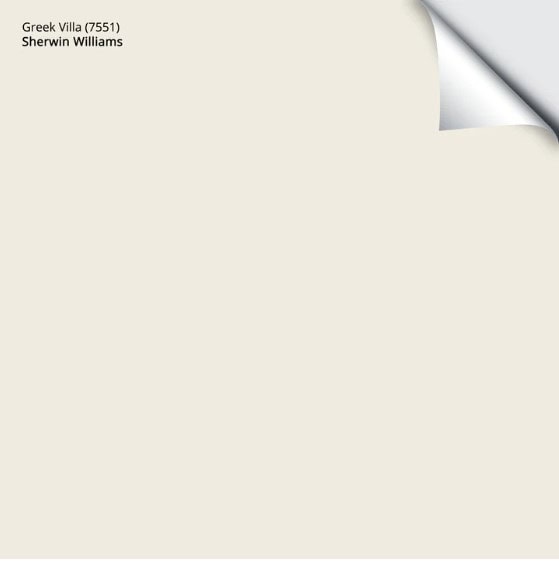 Sherwin Williams Greek Villa, Samplize peel and stick