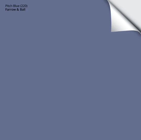 FArrow & Ball Pitch Blue, SAMPLIZE peel and stick with Kylie M
